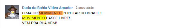 Postagens com uso de “Vem Pra Rua” como convocação para as manifestações.