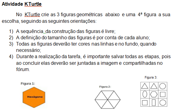 Proposta de atividade Software Kturtle.
