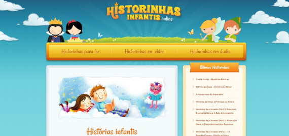 Historinhas Infantis.online/página inicial.