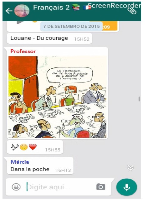 Exemplo de atividade com imagem.