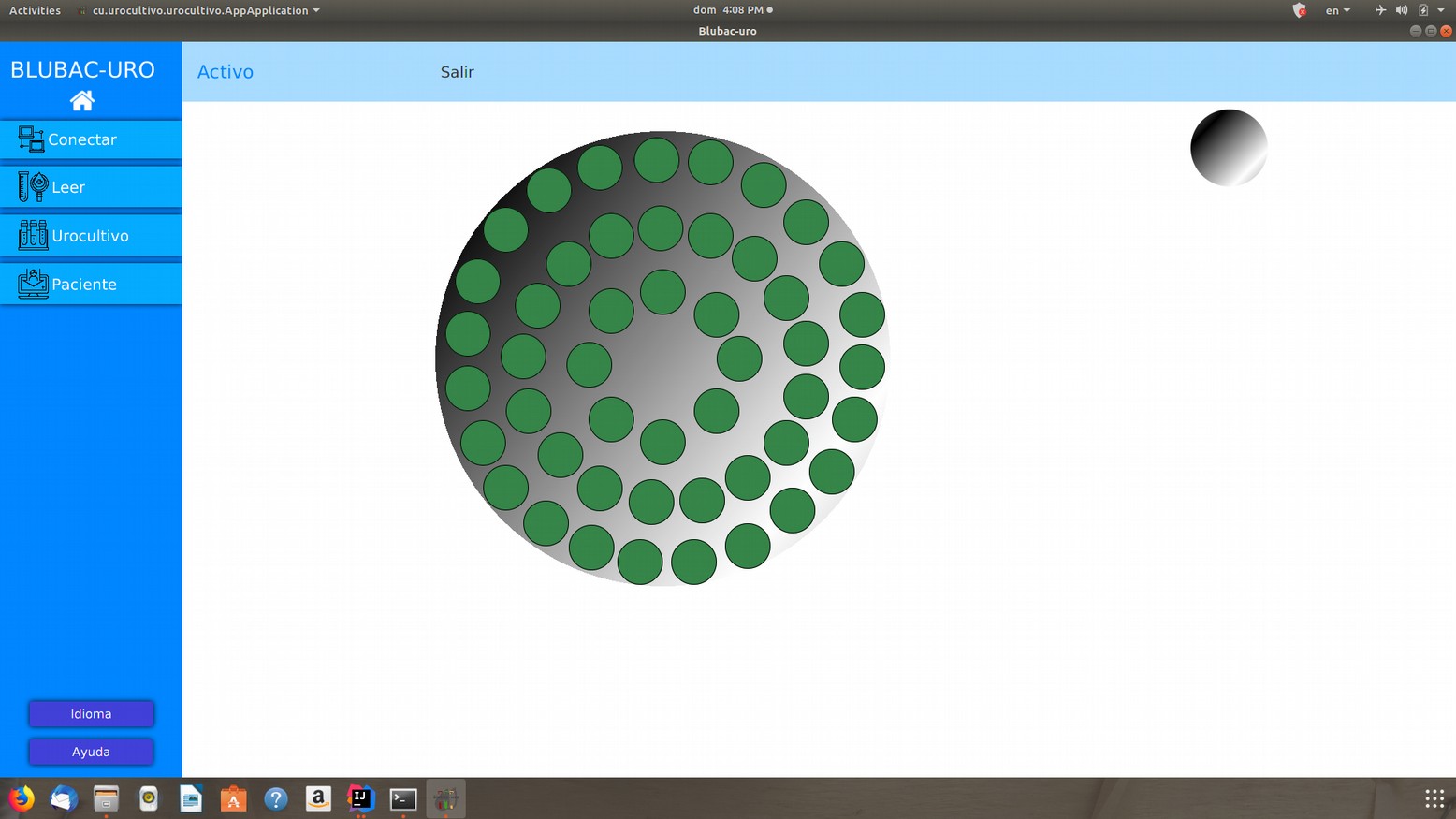 Interfaz leer muestra de Urocultivo.  