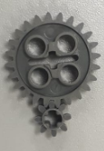 Engrenagens de 24 dentes e 8 dentes, KIT LEGO&reg;.