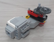 Motor de rota&ccedil;&atilde;o com engrenagens acopladas, KIT LEGO&reg;.