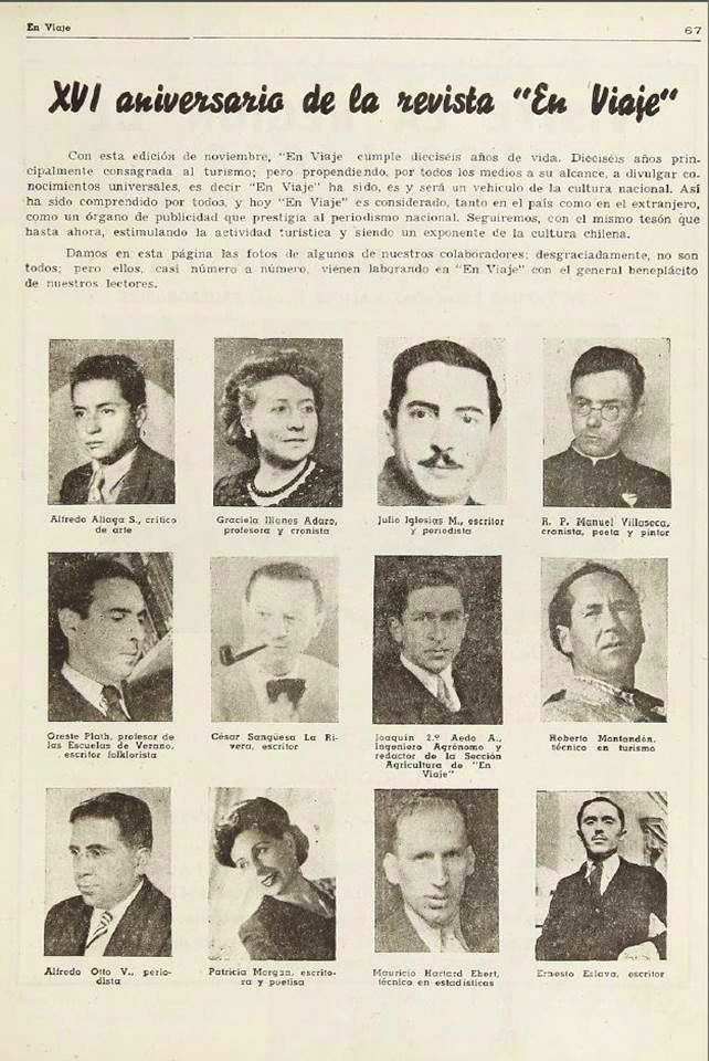 Fotos de colaboradores da revista En Viaje.