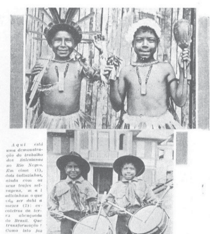 Tamborileros indígenas.