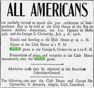 Anúncio de comemoração do aniversário da independência dos Estados Unidos.