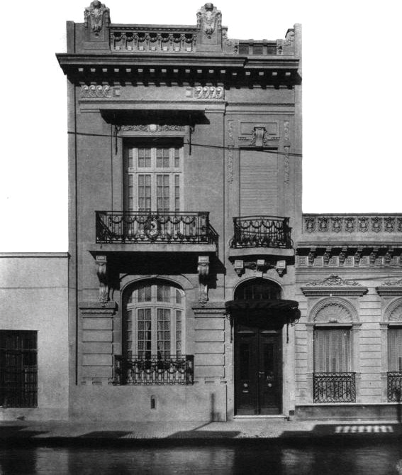 Casa projetada por A. Albertolli, em Buenos Aires.