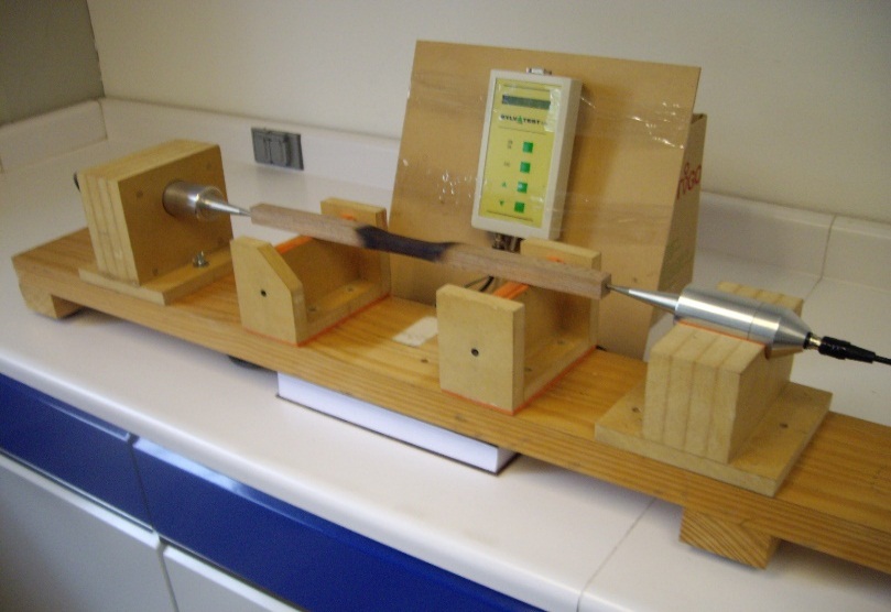 Dispositivo experimental para las pruebas de ultrasonido.