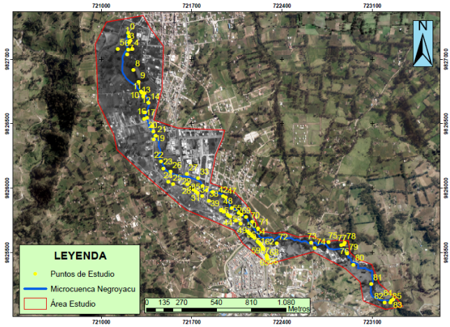 Mapa Microcuenca Negroyacu y de las pendientes.
