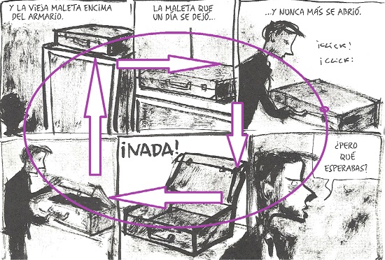 Speak Low, Montesol, Madrid: ed. Sinsentido, 2012, “Dolor”, pl. 20, tora 3 y 4.