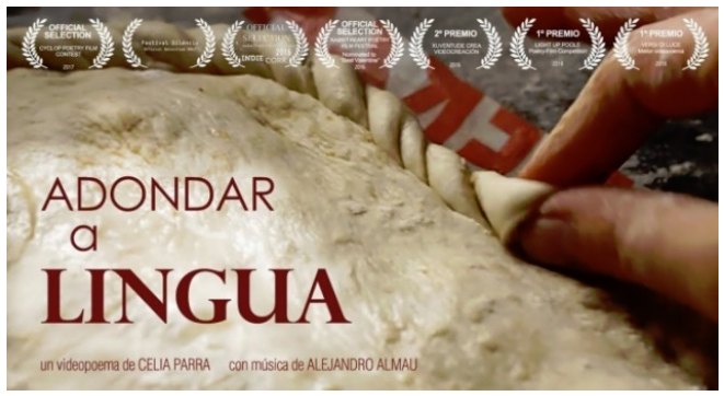 Celia Parra, videopoema "Adondar a lingua"