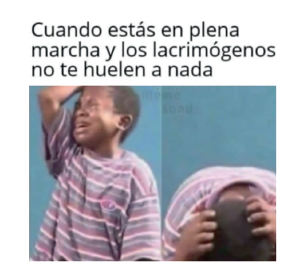 Meme publicado durante el paro del ao 2021