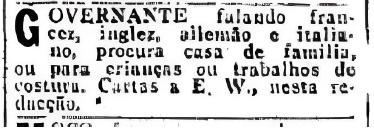 An&uacute;ncio de professora estrangeira