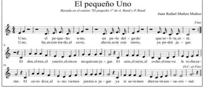 Canción: El pequeño Uno