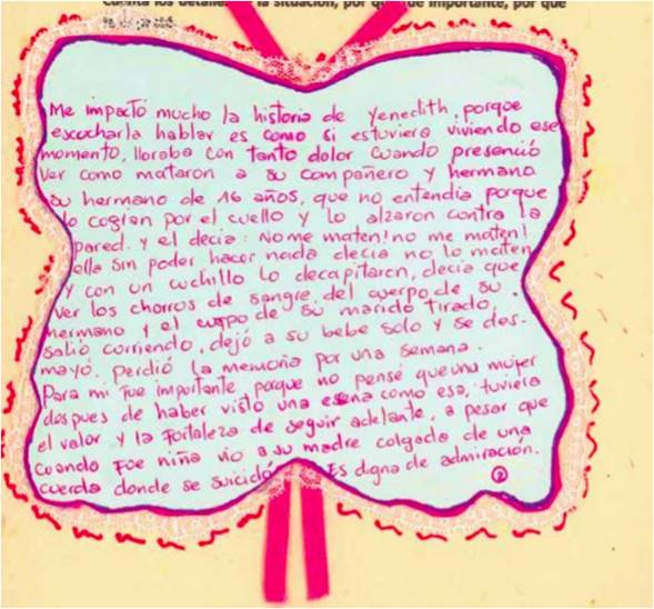 Bit&aacute;cora Tejedoras de la verdad.