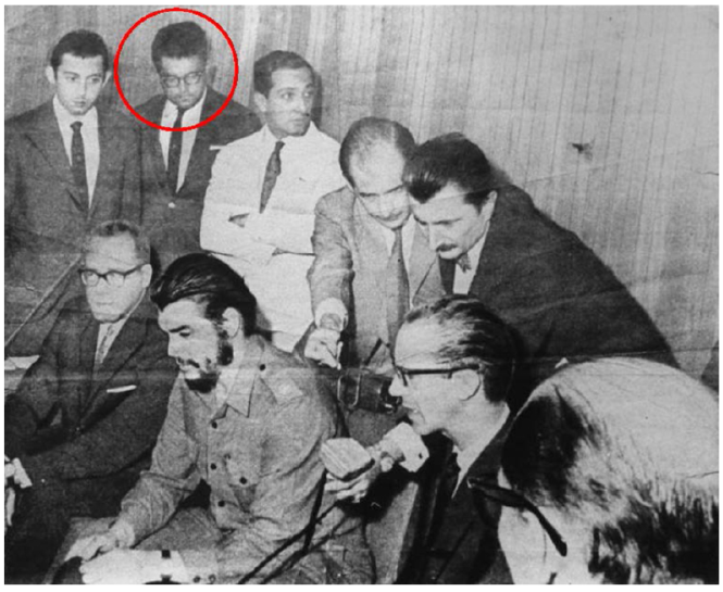 Thiago Cintra, el Che Guevara y funcionarios del gobierno del presidente J&atilde;nos Quadros, 1961