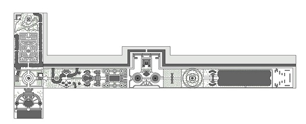 Plano de ubicaci&oacute;n de los palacios y los jardines de estilo europeo.