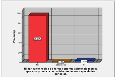 Gr&aacute;fico N.&deg; 01: Acceso a la asistencia t&eacute;cnica en el proceso productivo