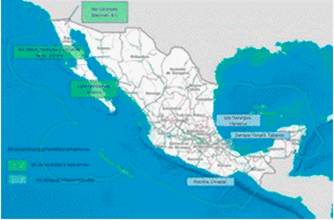 Sitios piloto del diseño e instalación de drenaje superficial y subterráneo.