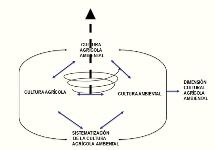 Modelo de la dimensión cultural agrícola ambiental.
