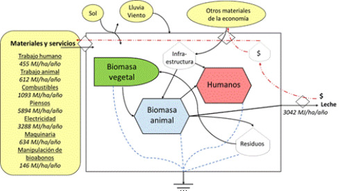Representación simplificada del flujo de energía en el sistema, año 2018.
