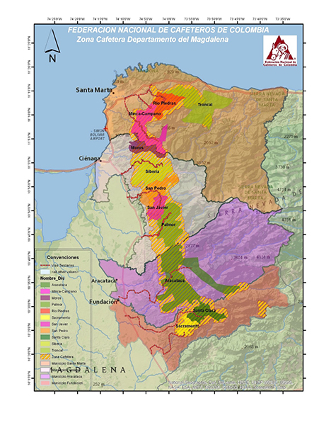zona Cafetera del Departamento del Magdalena.