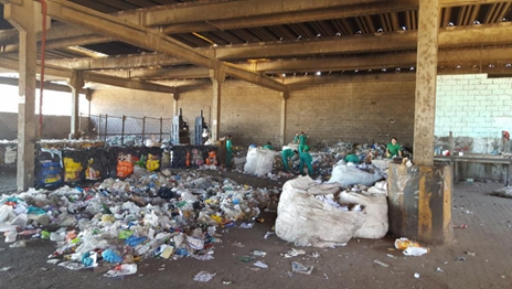 Galpo de triagem de materiais reciclveis da Usina.