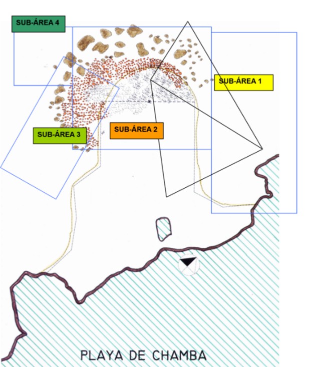 Levantamiento de la bater�a de Chamba