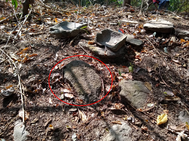 Imagen de los metates de los cuales se extrajeron las muestras para el anlisis de fitolitos