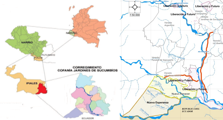 Territorios de las comunidades negras de Sucumbos, en el piedemonte amaznico