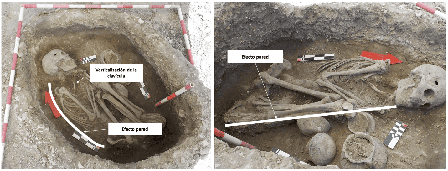Efectos pared en el enterramiento 68, individuo 76