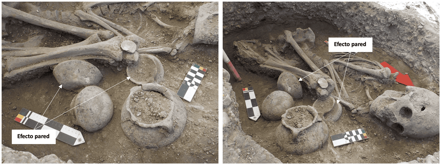 Efectos pared en el enterramiento 68, individuo 76
