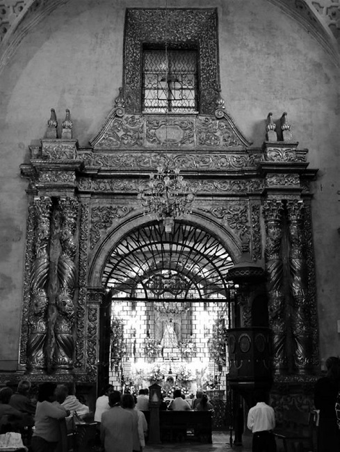 Portada de la santa casa de Loreto, San Miguel de Allende,
							Guanajuato.