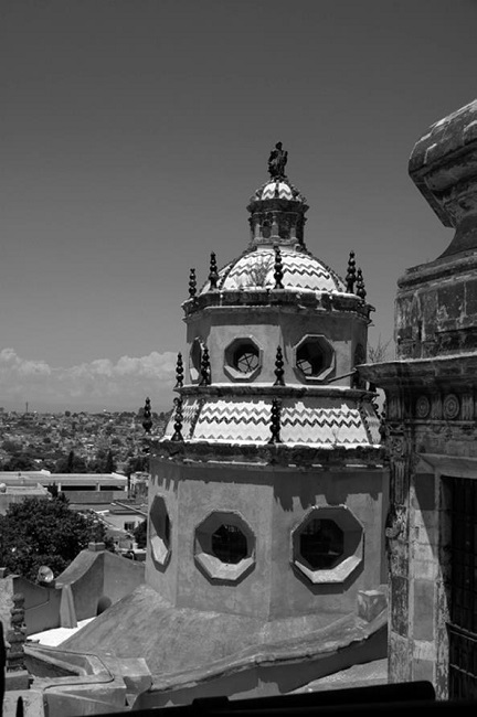 C&uacute;pula del camar&iacute;n de la santa casa de Loreto, San Miguel de Allende,
							Guanajuato.