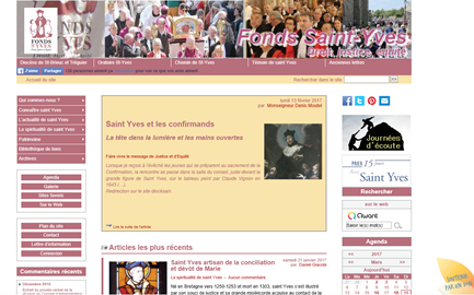 La página principal del Fonds St Yves55