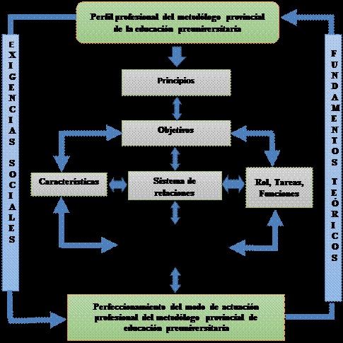 Componentes del perfil profesional del metod�logo provincial de educaci�n preuniversitaria