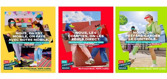 Publicidad impresa de la campaña WeStart