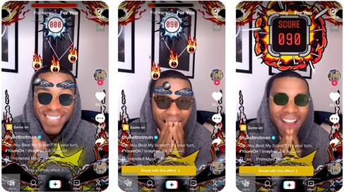 Advergame Ray Ban You’re On en TikTok