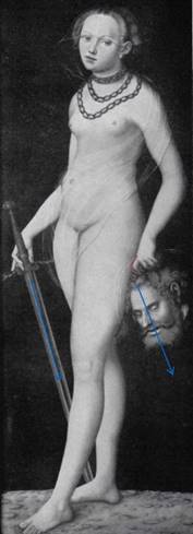 Judith y la cabeza de Holofernes.