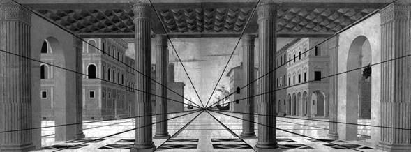 La veduta di citt&agrave; ideale. Ca. 1495. Francesco di Giorgio