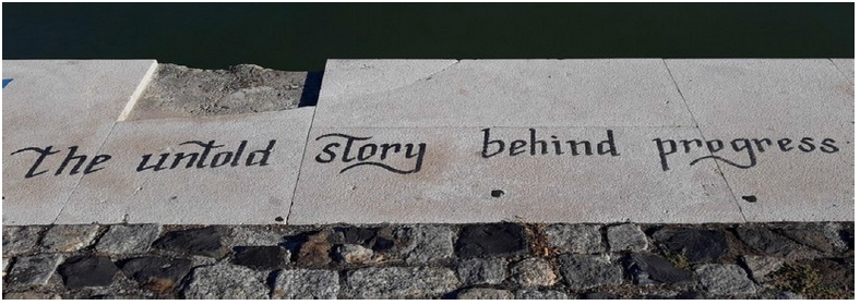 Frase na orla do Tejo entre Alcântara e Belém