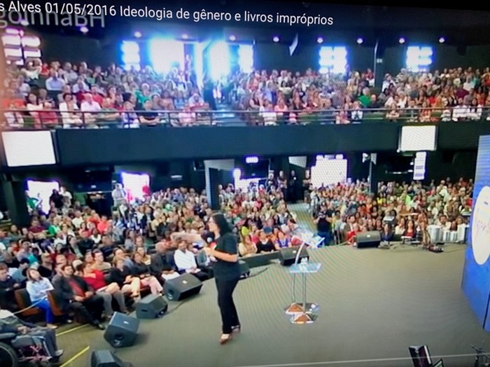 Captura de tela do Culto, 2016