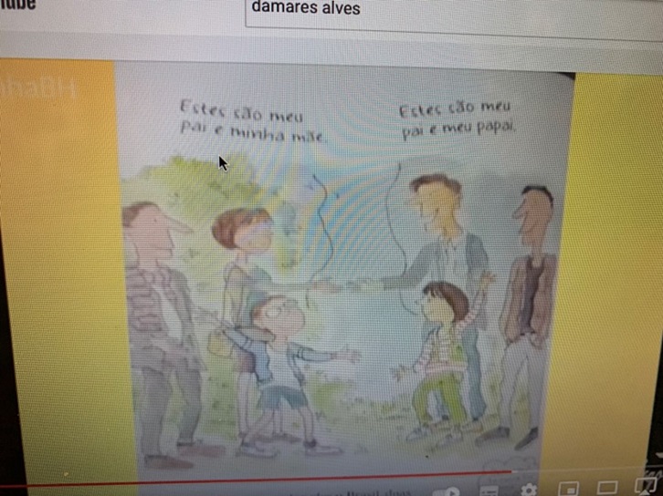 captura de tela do Culto, 2016 enquadramento do livro O grande e maravilhoso livro das famlias
