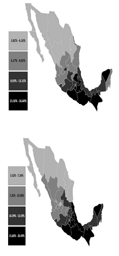 Map of EDLT (2007, 2014)