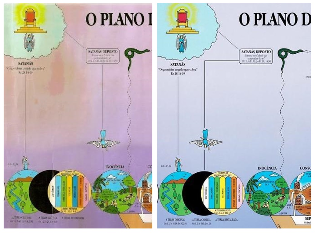 Figura 5 - Detalhe: queda de L�cifer p�s-recria��o da Terra.