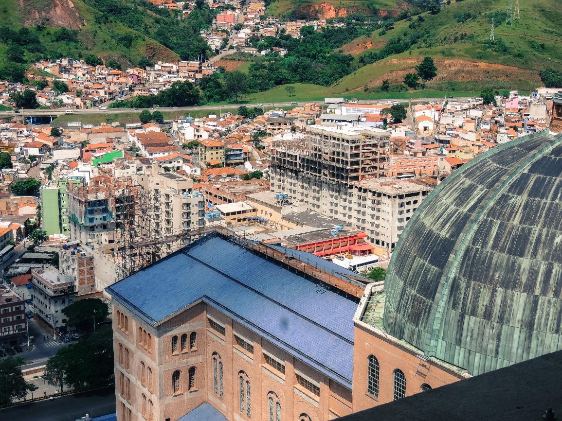 Cidade de Aparecida vista da torre da bas�lica