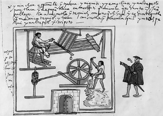 Códice Osuna (c. 1565), detalle del fol. 38v., Biblioteca Nacional de España. 