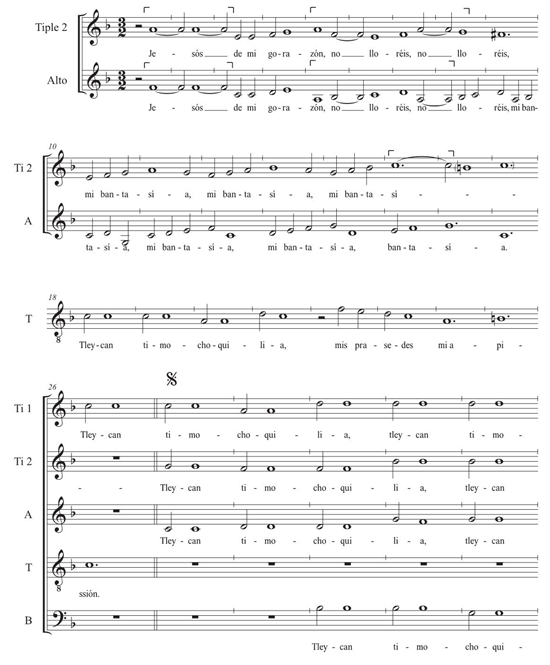 “Jesós, de mi gorazón”, cc. 1-3133