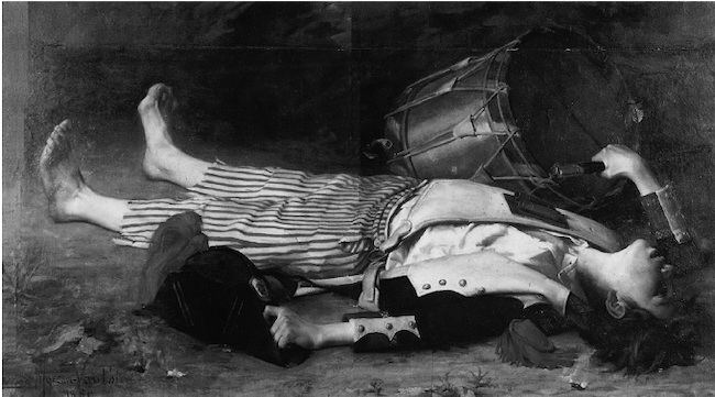 Muerte de Joseph Bara, por Charles Moreau-Vauthier (Museo Municipal de Nérac).