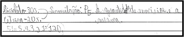 Resolução da questão pelo participante M11